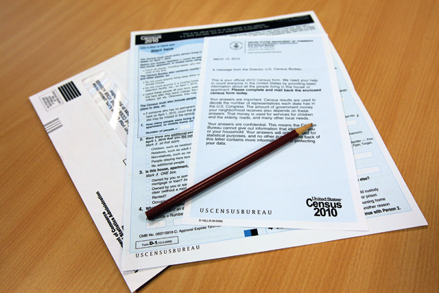 Census forms arriving